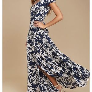 NWT Amuse Society Provence Print Wrap Maxi fits S